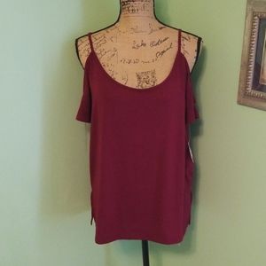 SO burgundy top